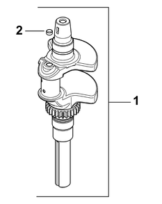 Cv20s-65610 Crankshaft Diagram and Parts List for ENFORCER44 53AH3AGF050-20HP Cub Cadet Lawn Tractor